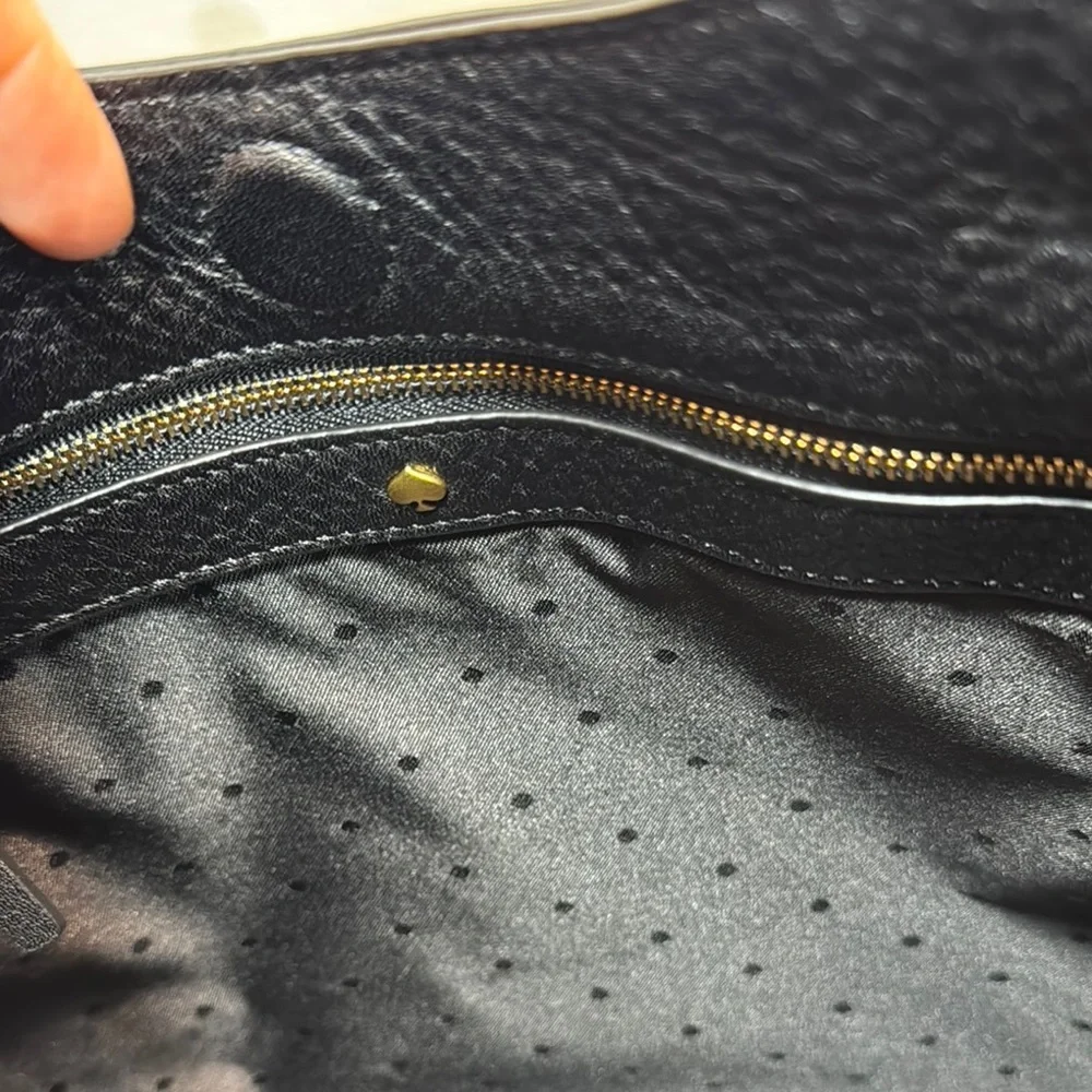 Kate Spade Black Leather Hobo Bag